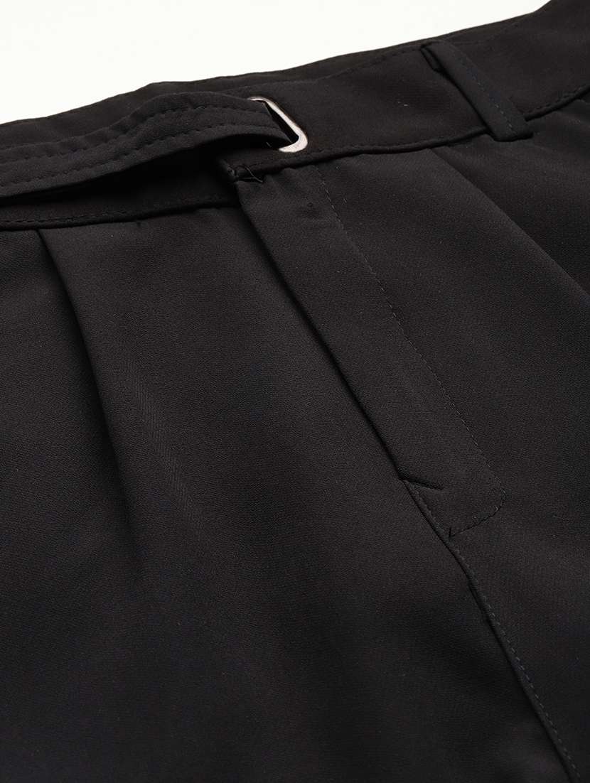 women solid mid rise straight trouser - 22012698 -  Standard Image - 4