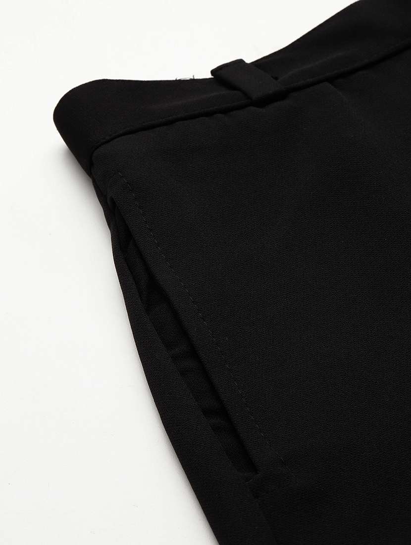 omen solid mid rise bootcut trouser - 22012707 -  Standard Image - 4