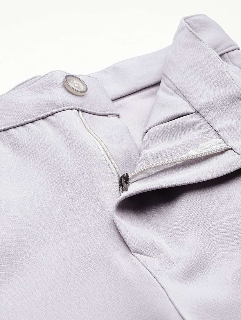 women solid mid rise bootcut trouser - 22012709 -  Standard Image - 4