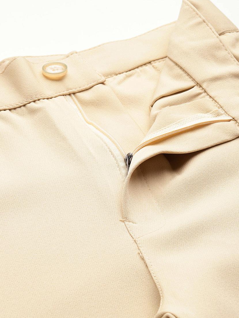 women solid mid rise bootcut trouser - 22012711 - Standard Image - 4