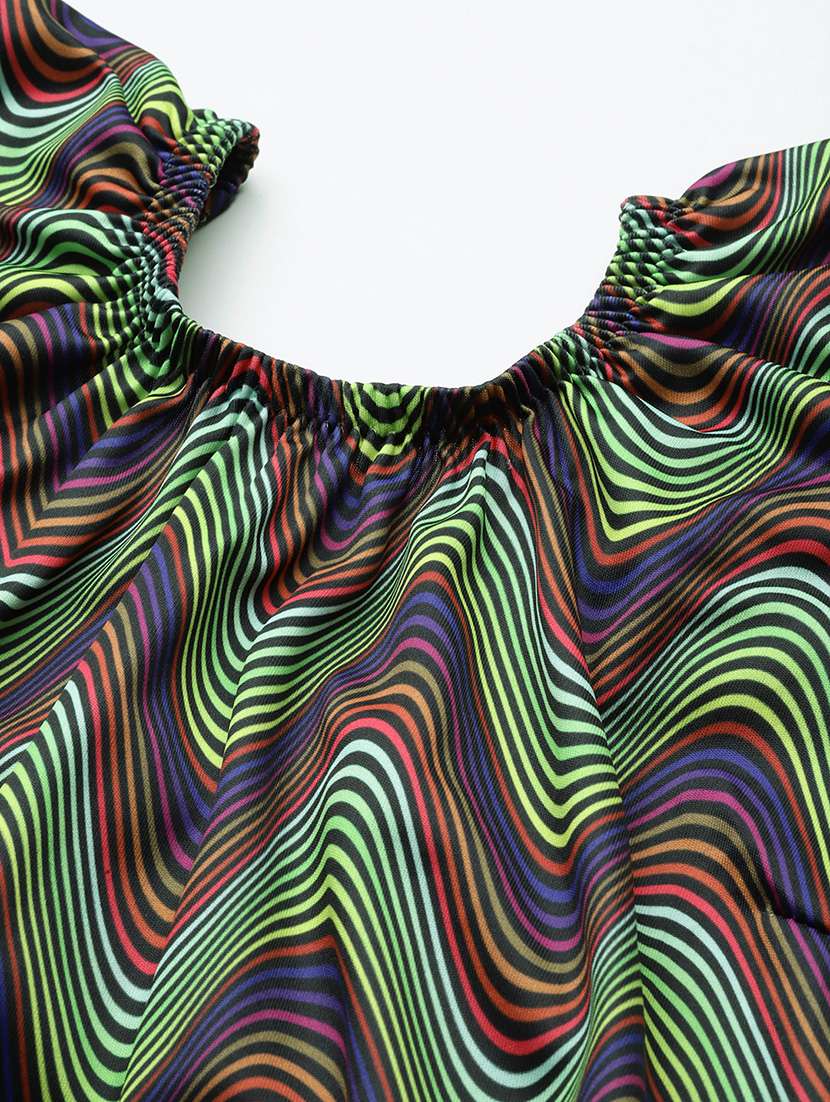 women printed round neck swimsuit with cap - 22012789 -  Standard Image - 4