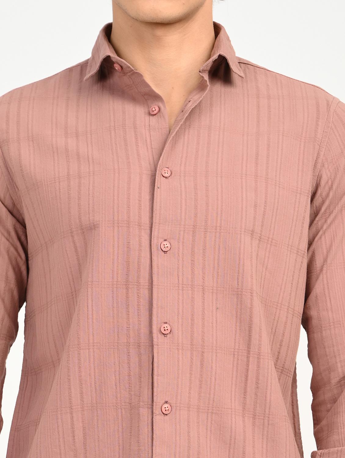 men solid collared long sleeve casual shirt - 22012847 - Standard Image - 4
