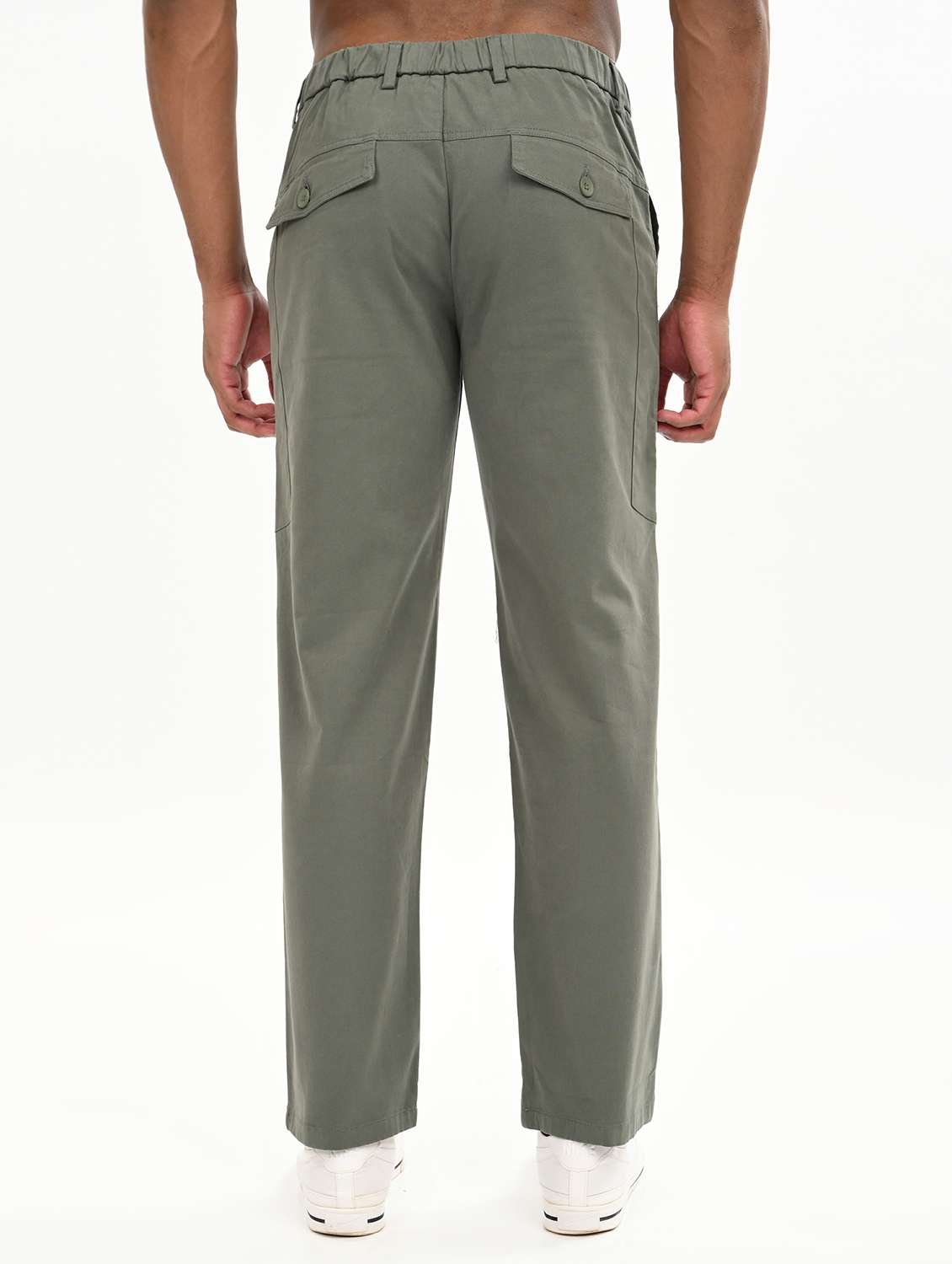 men solid mid rise relaxed fit cargo - 22012855 -  Standard Image - 1