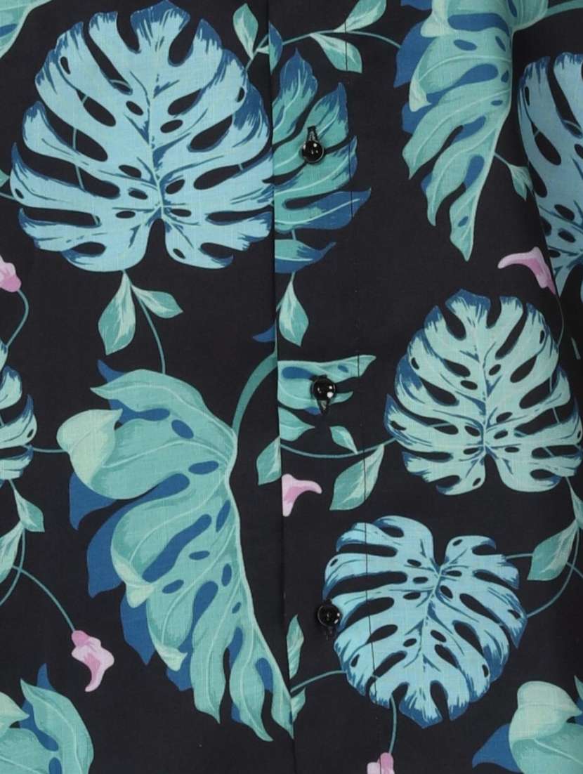 men printed short shorts & shirt co-ords set - 22012957 - Standard Image - 4