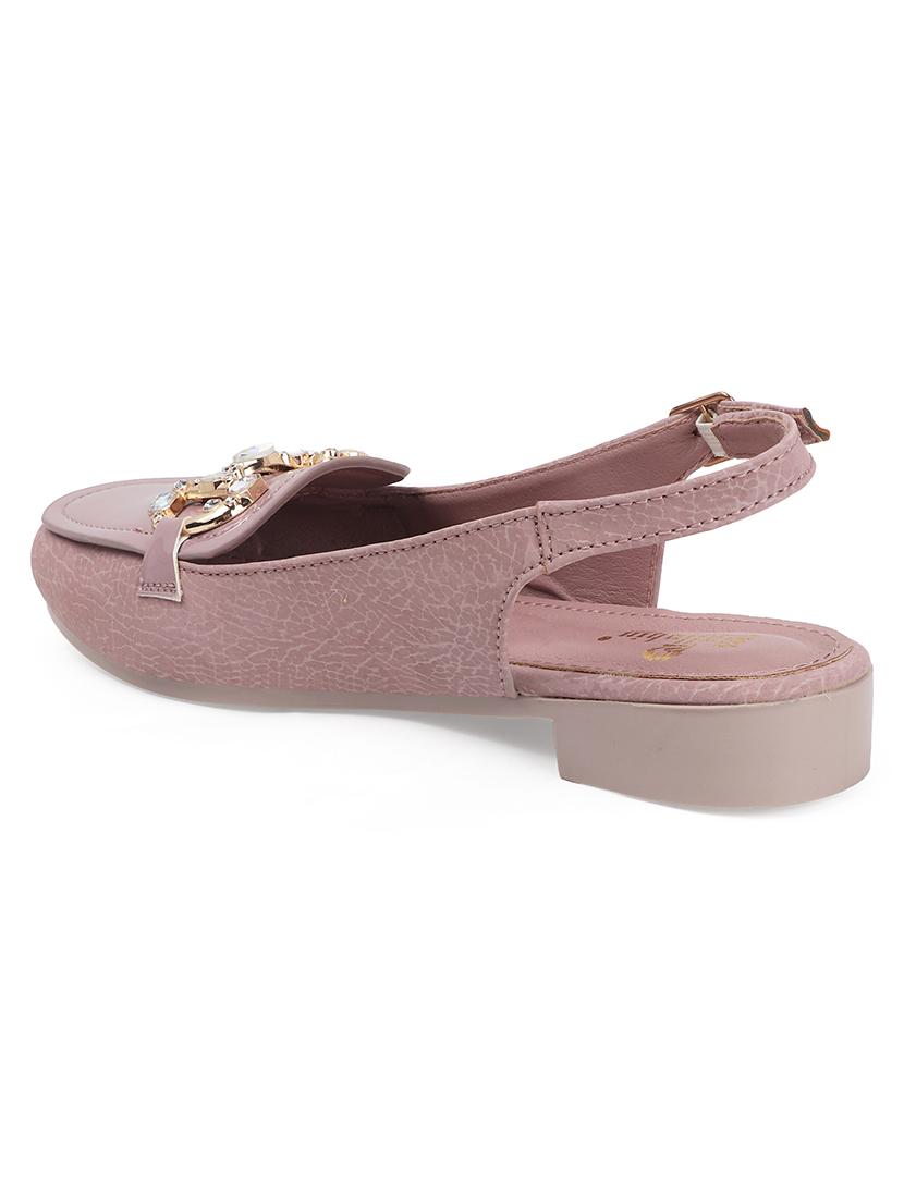 women back strap slip on flats - 22013257 - Standard Image - 4