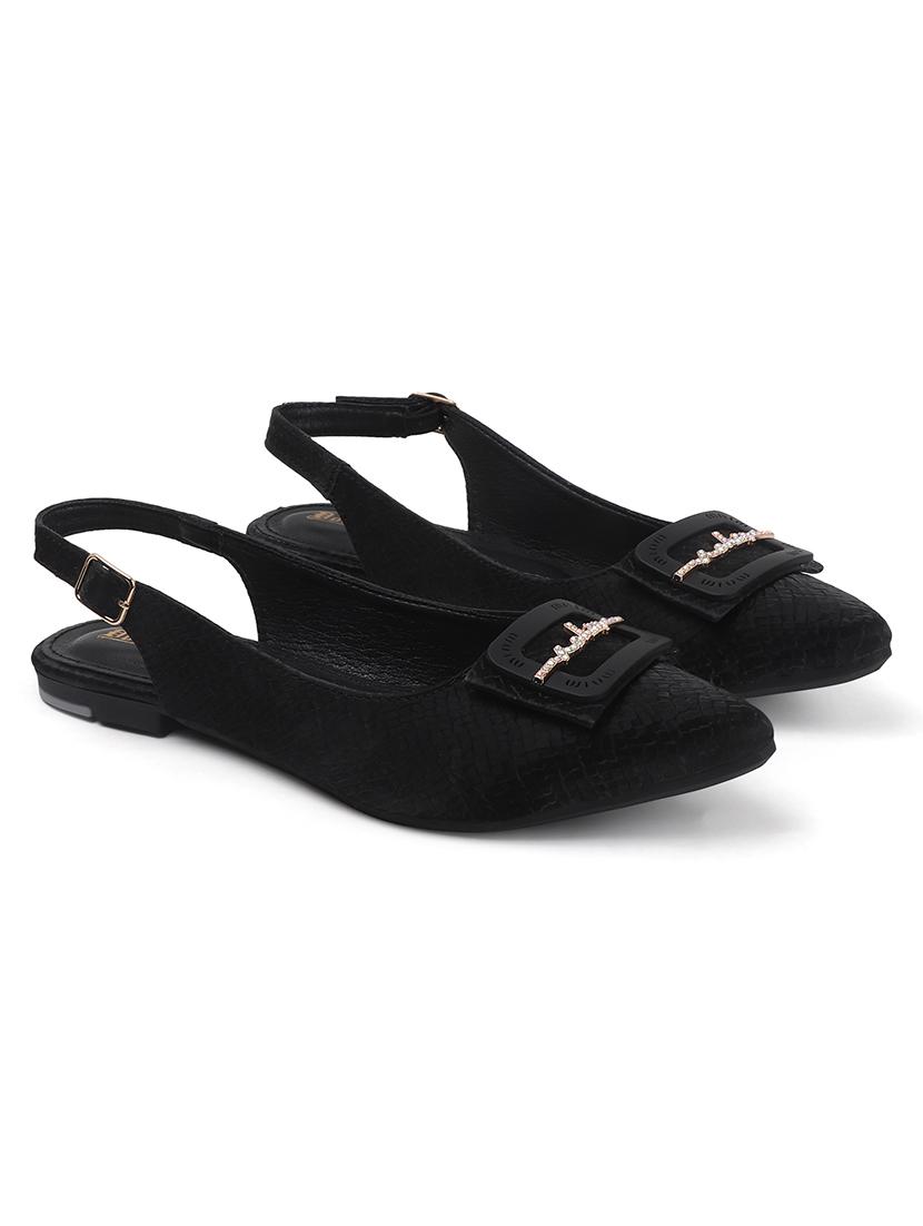 women embellished back strap slip on flats - 22013260 - Standard Image - 4