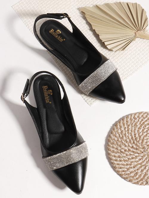 women embellished back strap slip on flats - 22013262 -  Standard Image - 0