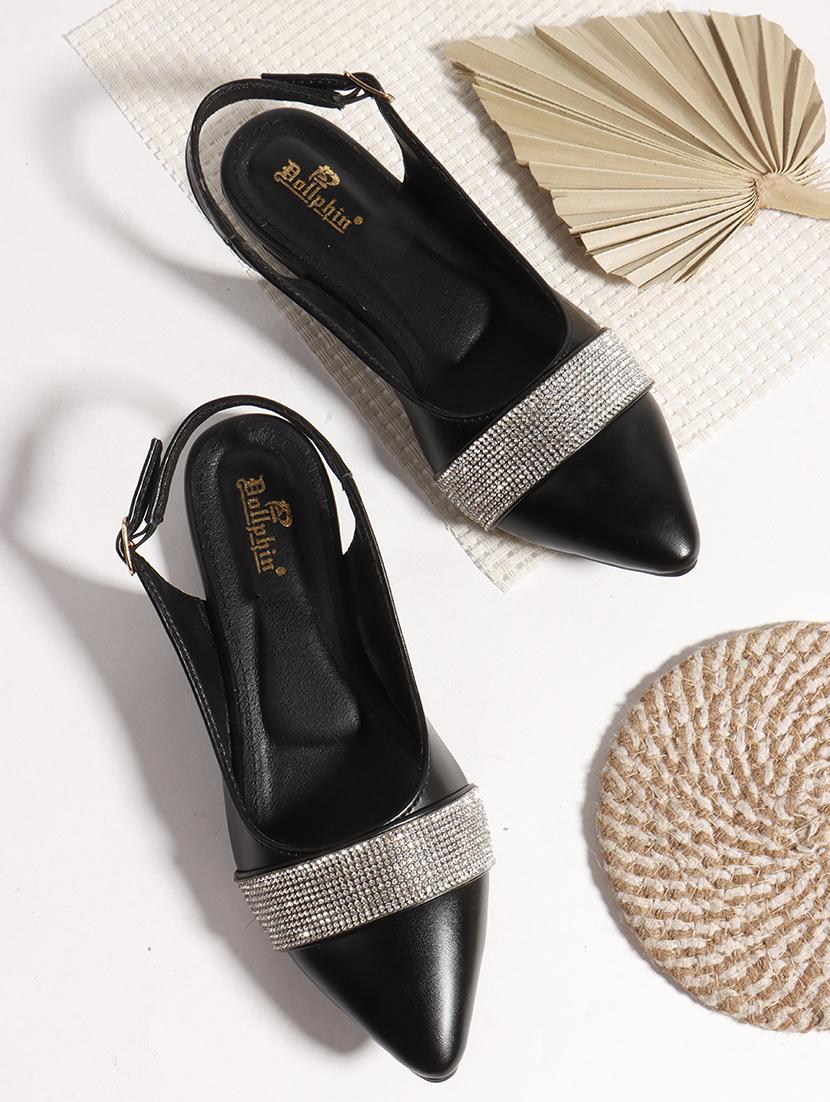 women embellished back strap slip on flats - 22013262 -  Zoom Image - 0
