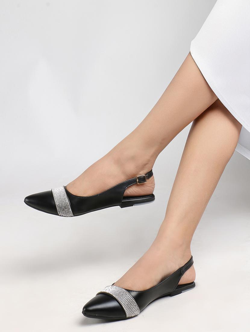 women embellished back strap slip on flats - 22013262 -  Standard Image - 1