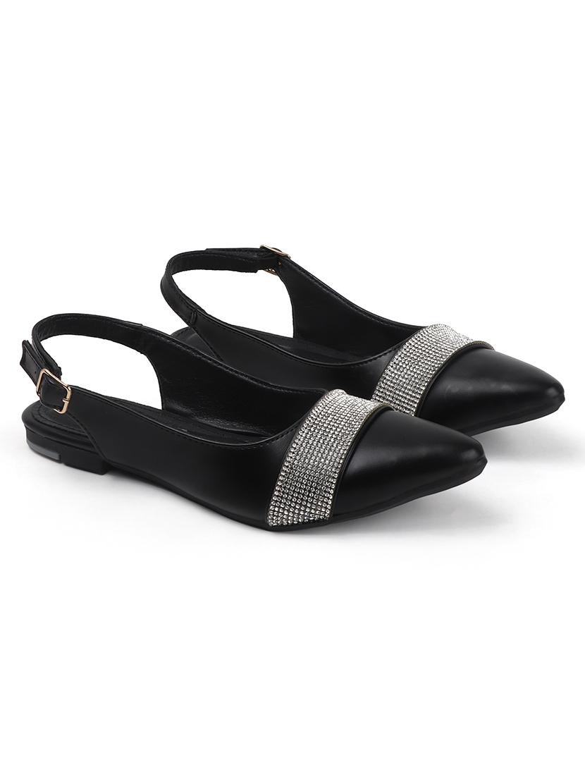 women embellished back strap slip on flats - 22013262 - Standard Image - 4
