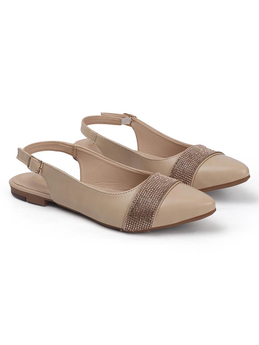 women embellished back strap slip on flats - 22013263 - Standard Image - 4