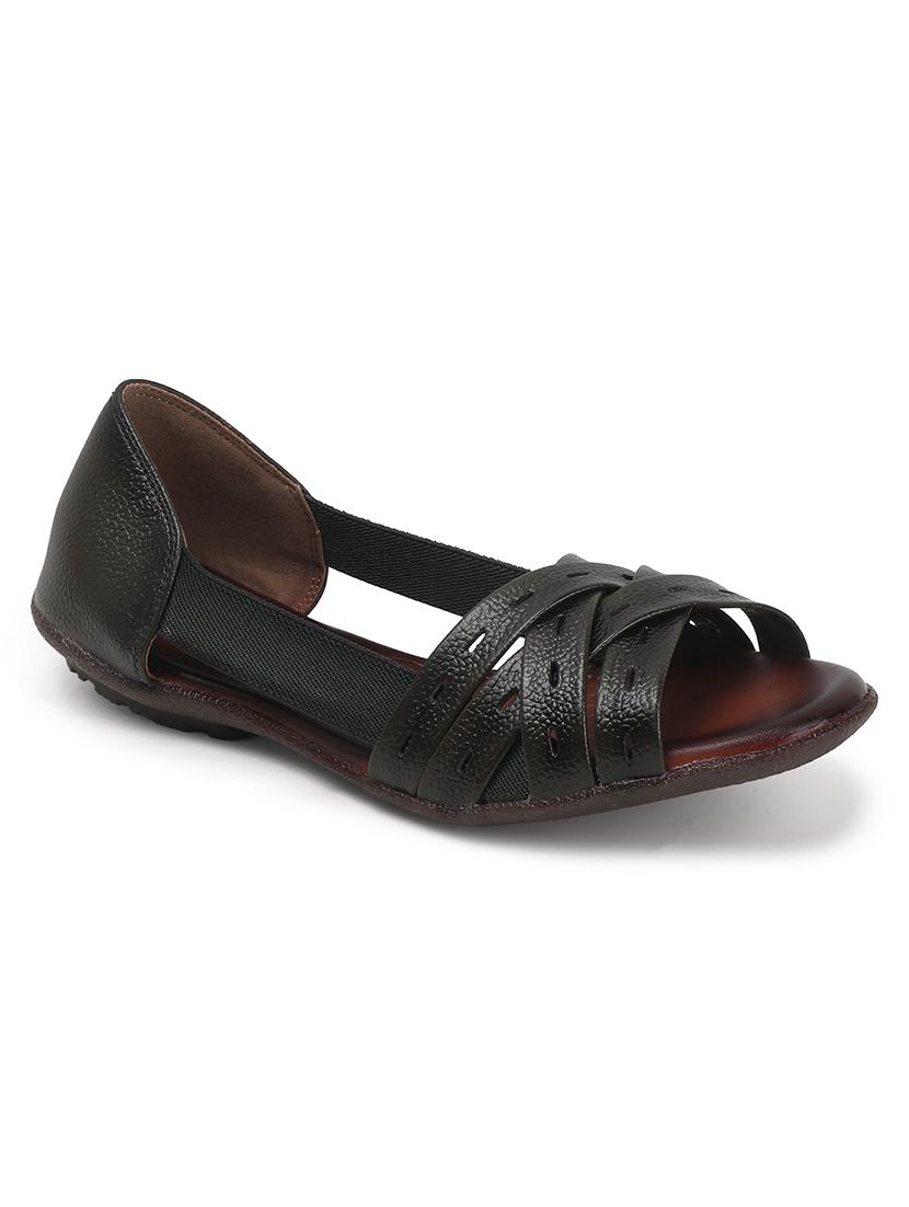 women solid peep toe slip on ballerina - 22013266 - Standard Image - 4