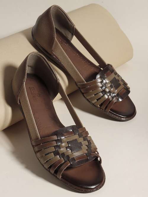 women solid peep toe slip on ballerina - 22013270 - Standard Image - 0