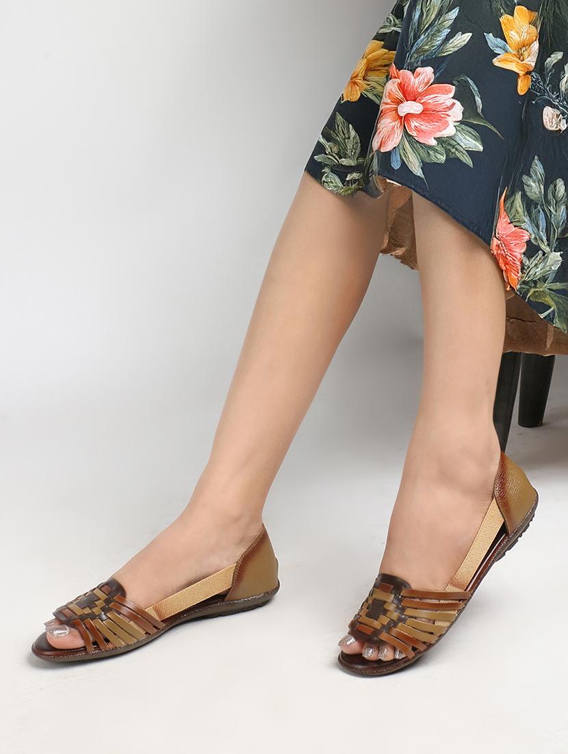 women solid peep toe slip on ballerina - 22013270 - Standard Image - 1