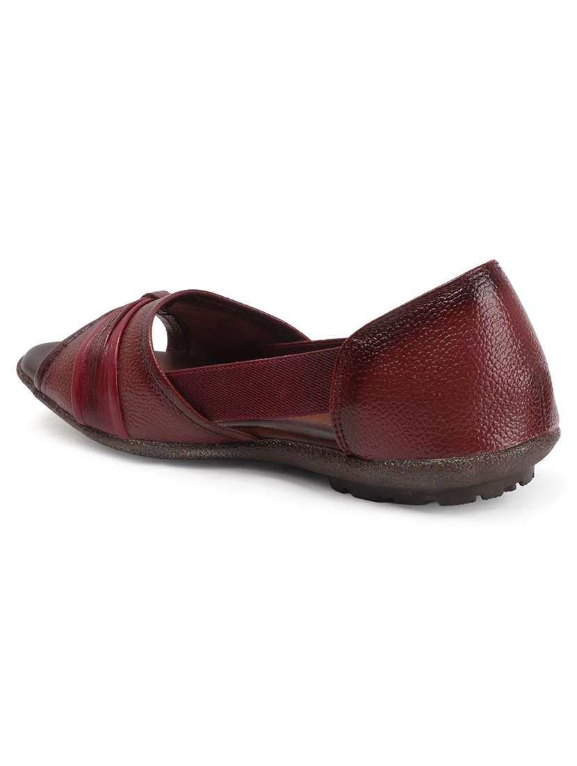 women solid peep toe slip on ballerina - 22013273 -  Standard Image - 4
