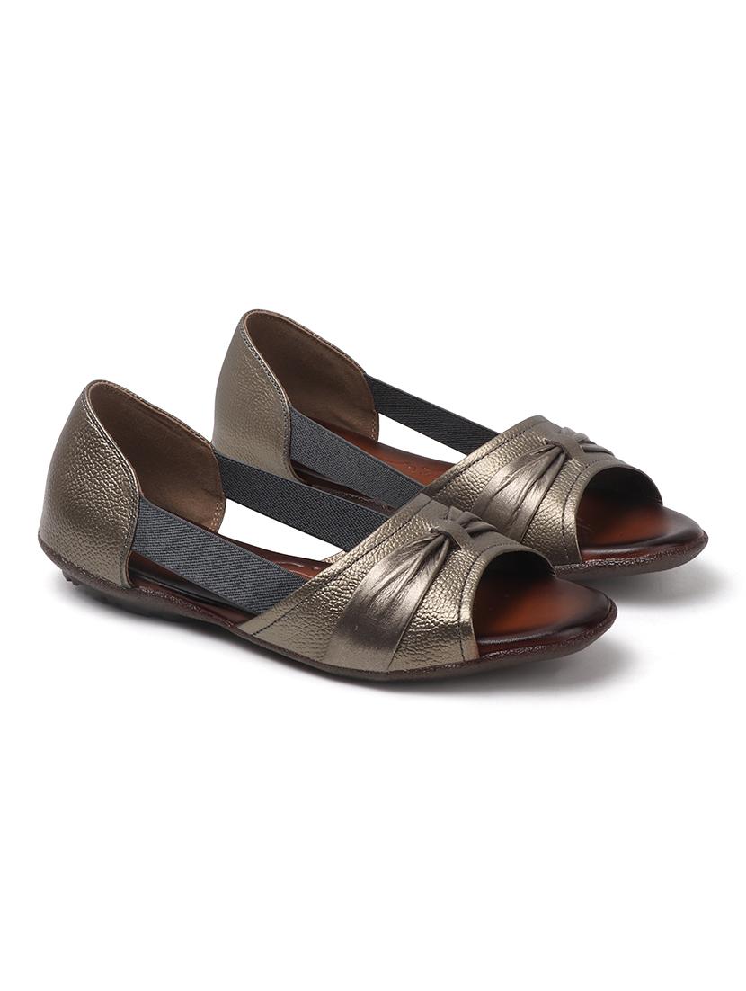 women solid peep toe slip on ballerina - 22013274 - Standard Image - 4