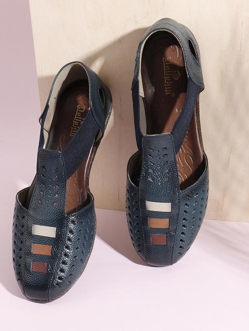 women blue slip on sandal - 22013280 - Standard Image - 0
