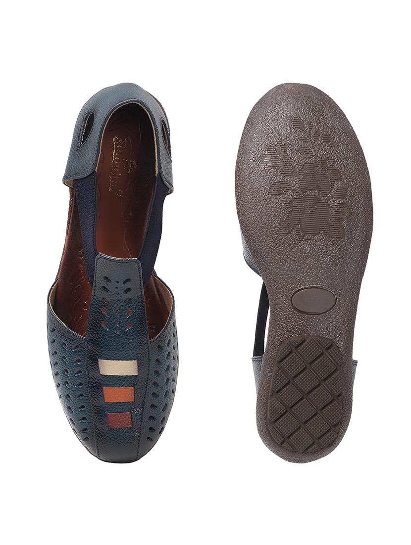 women blue slip on sandal - 22013280 - Standard Image - 4