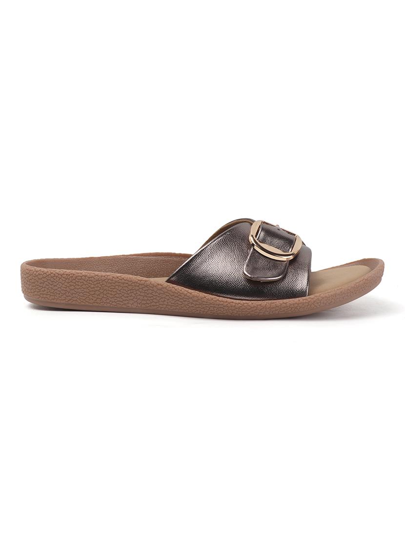 women solid slip on flats - 22013301 - Standard Image - 4