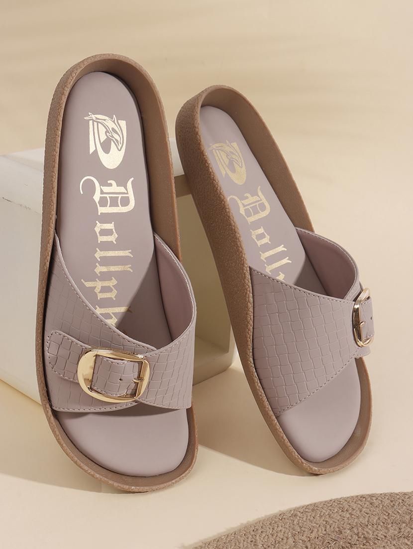 women mauve slip on sandal - 22013305 - Zoom Image - 0