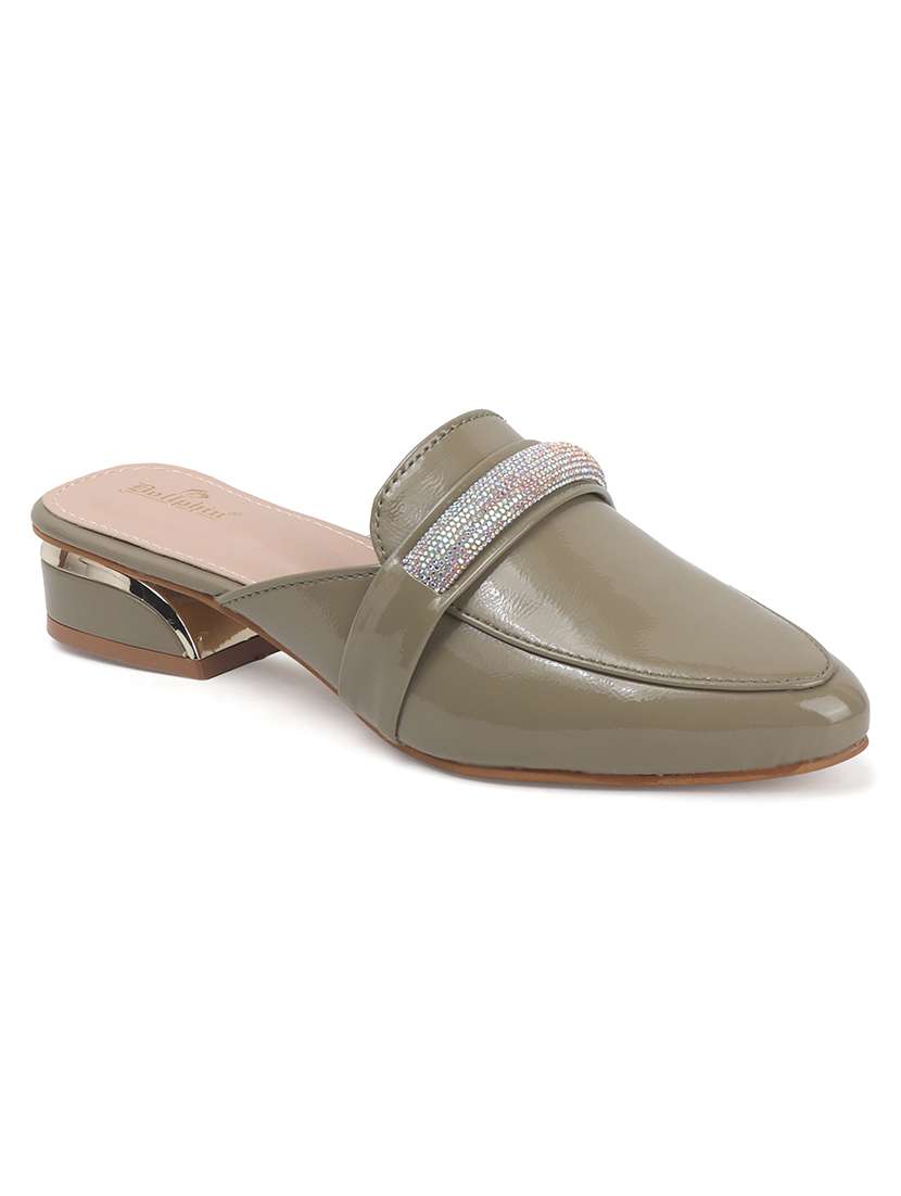 women green slip on mule - 22013311 - Standard Image - 4