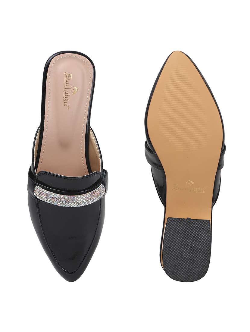 women black embellished slip on mule - 22013312 - Standard Image - 4