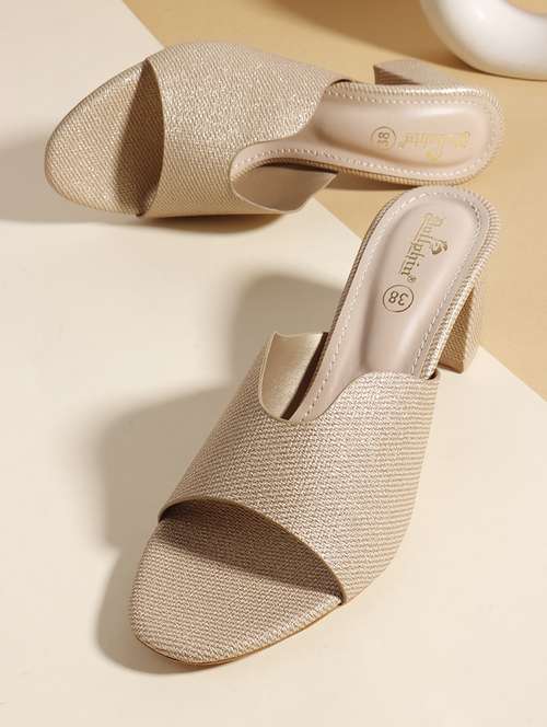 women beige slip on sandal - 22013319 - Standard Image - 0