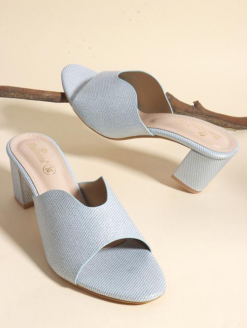 women blue slip on sandal - 22013326 - Standard Image - 0