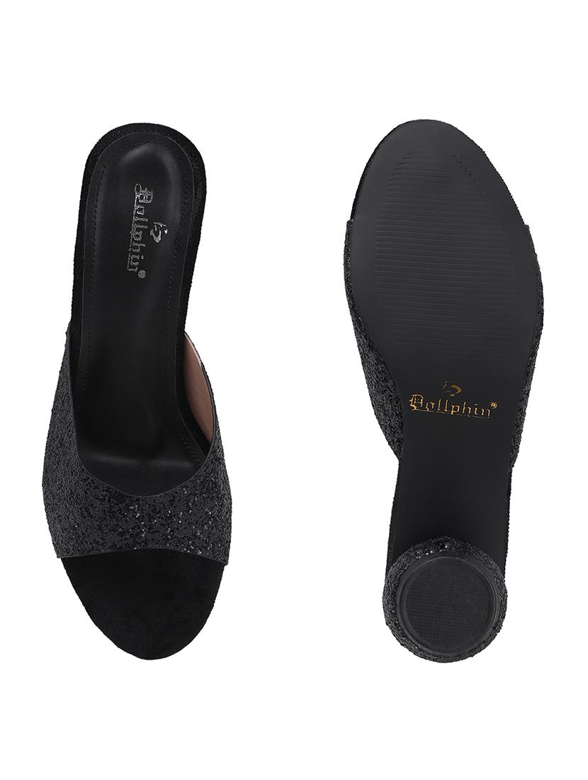women black slip on sandal - 22013329 - Standard Image - 4