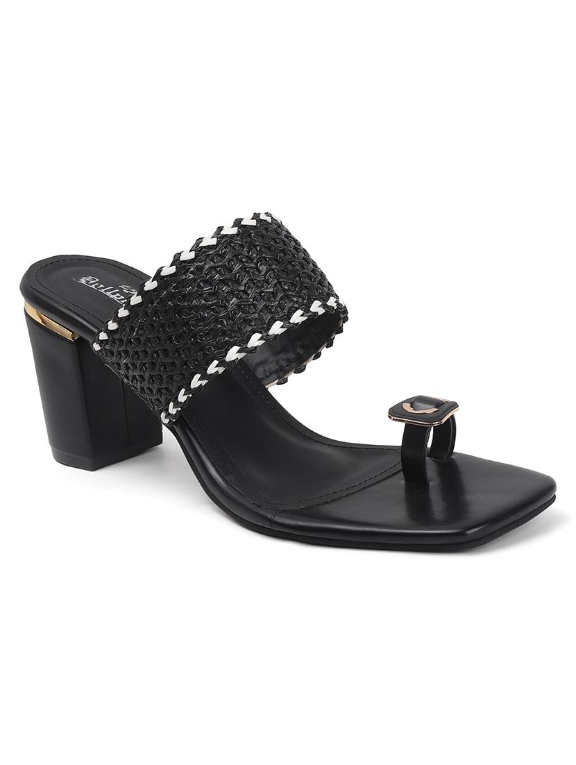 women black slip on sandal - 22013330 - Standard Image - 4