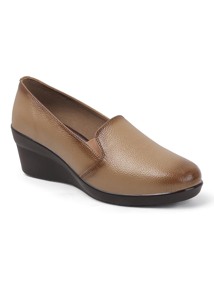 women solid slip on platforms wedge - 22013344 - Standard Image - 4