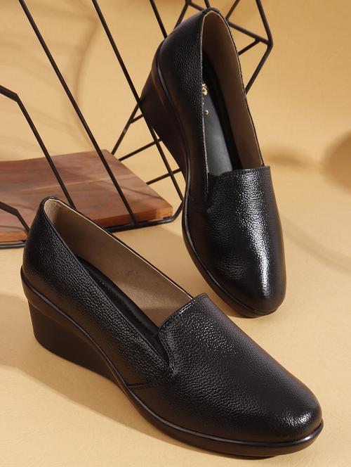 women solid slip on platforms wedge - 22013345 -  Standard Image - 0