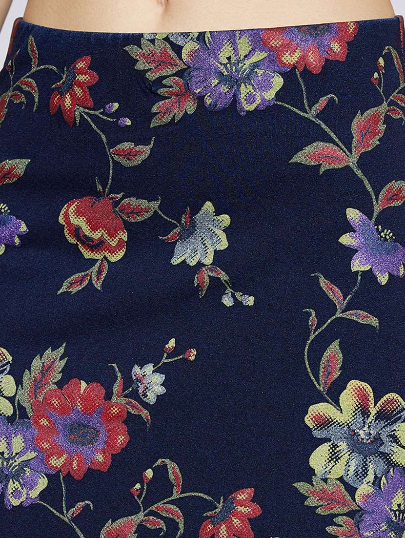 women floral print mid rise  a-line skirt - 22013354 -  Standard Image - 4