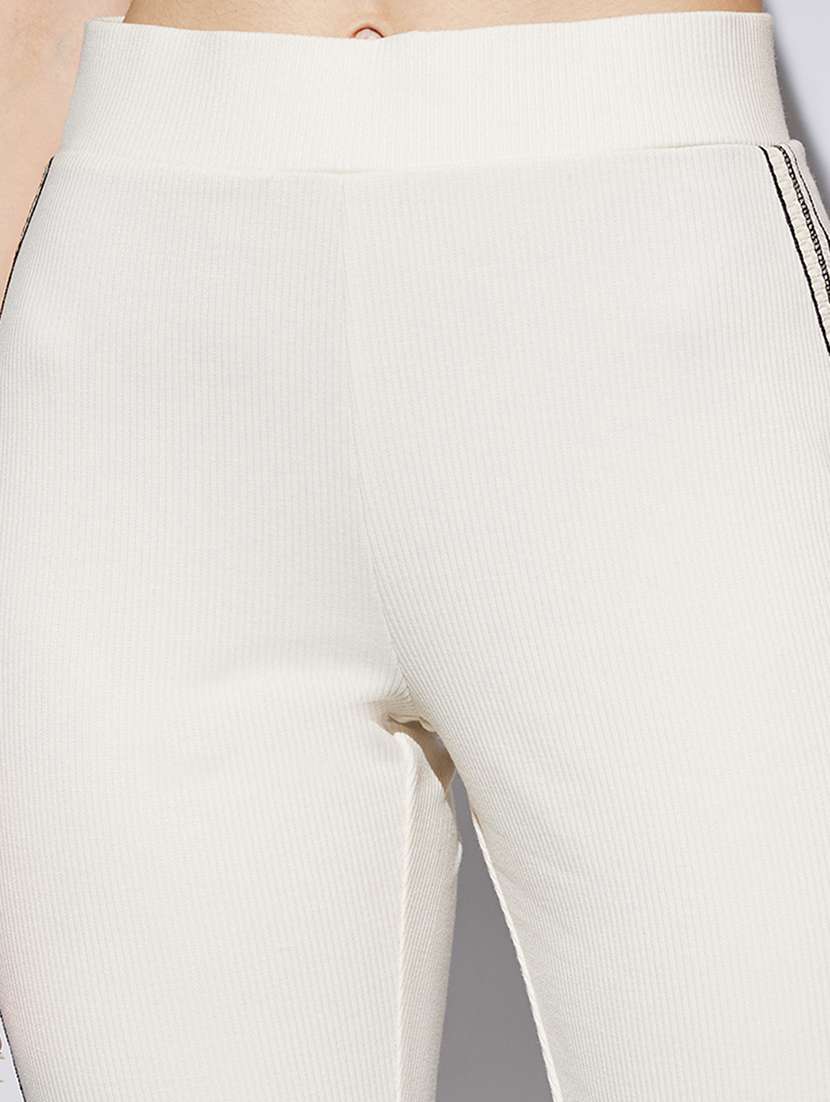 women solid high rise bootcut trouser - 22013375 -  Standard Image - 4