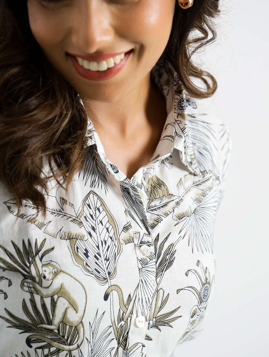 women printed three quarter sleeve co-ord set - 22013432 -  Standard Image - 4