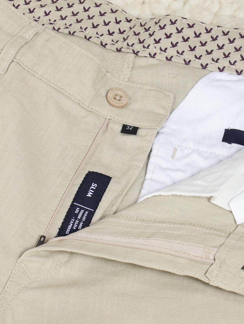 men solid mid rise flat front casual chinos - 22013451 - Standard Image - 6