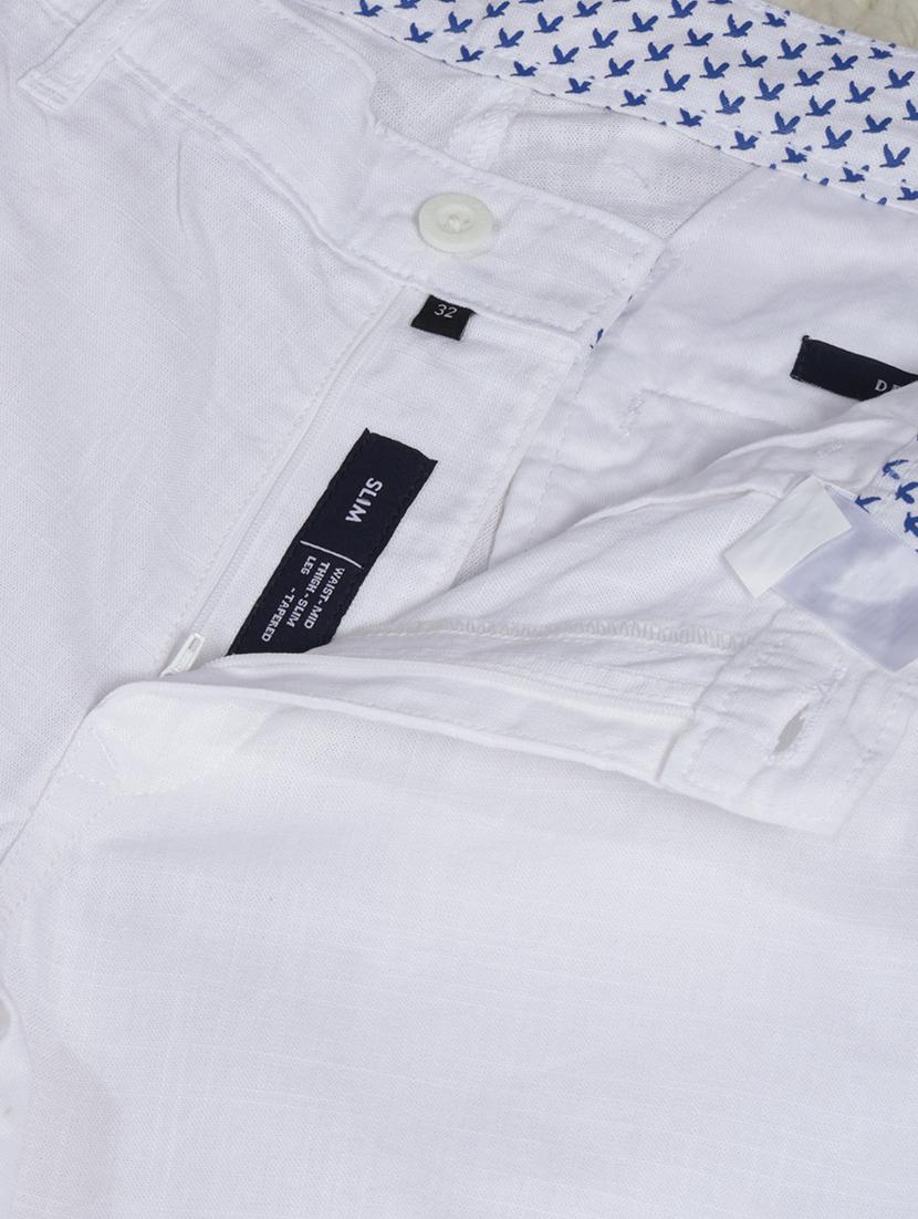 men solid mid rise flat front casual chinos - 22013455 - Standard Image - 6