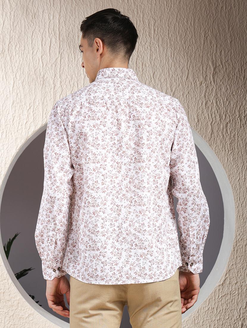 men printed long sleeve regular fit casual shirt - 22013463 - Standard Image - 4
