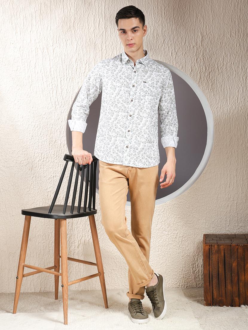 men printed long sleeve regular fit casual shirt - 22013464 - Standard Image - 6