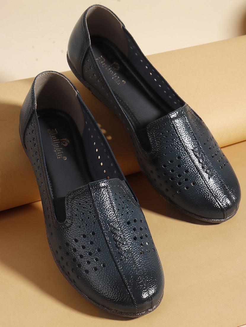 women blue slip on ballerina - 22013506 - Zoom Image - 0