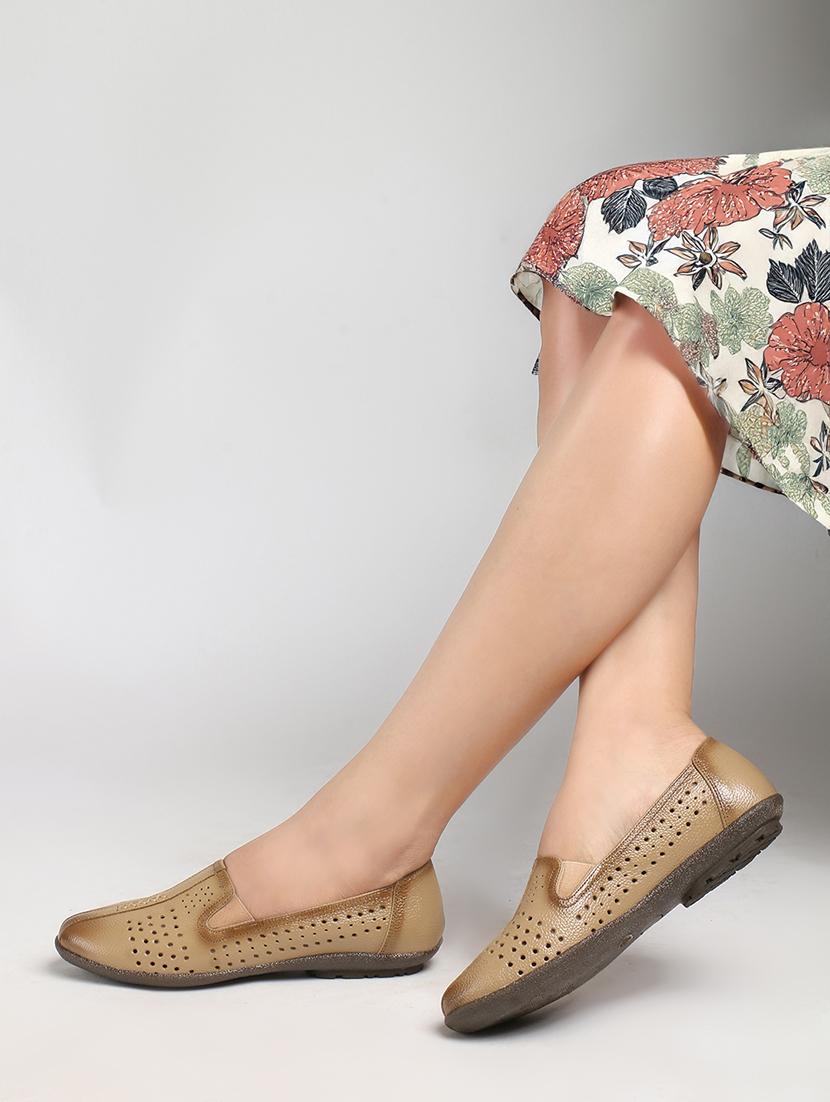 women beige slip on ballerina - 22013507 - Standard Image - 1
