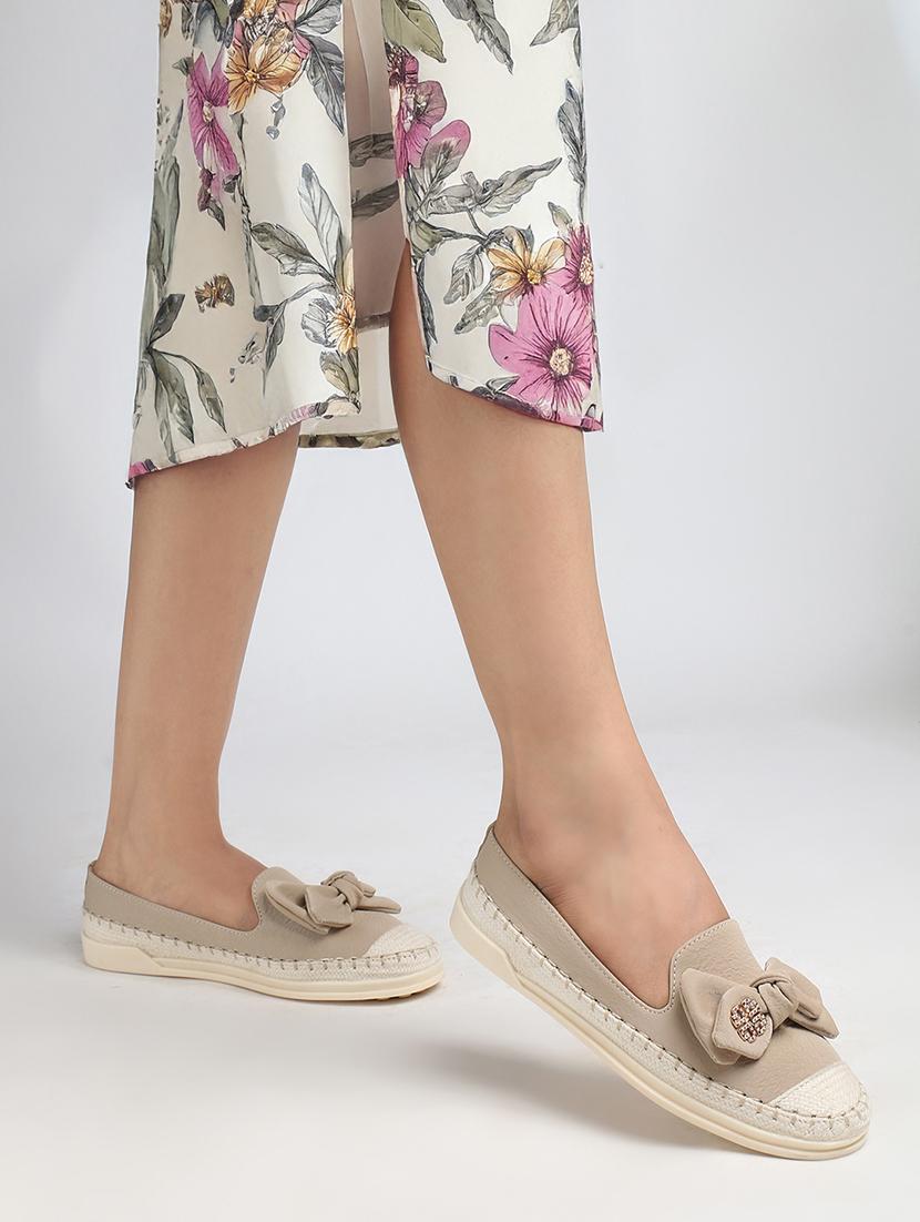women beige slip on ballerina - 22013514 -  Standard Image - 1