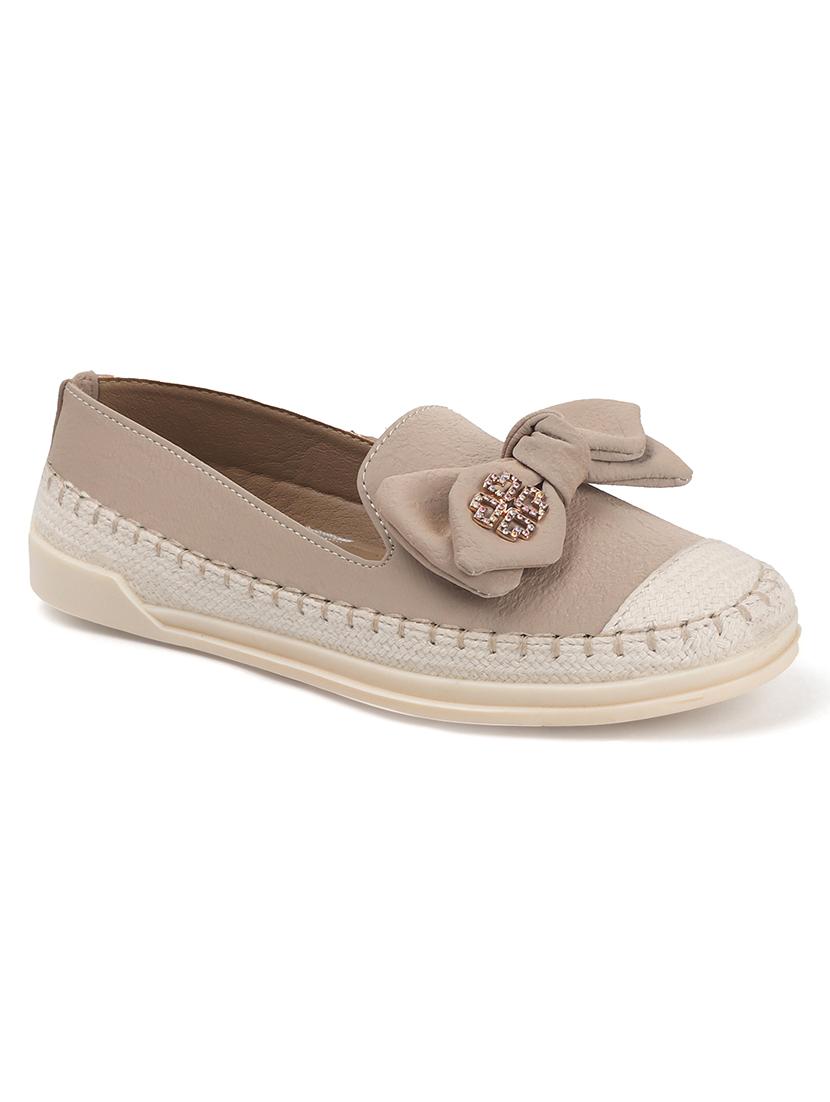 women beige slip on ballerina - 22013514 - Standard Image - 4
