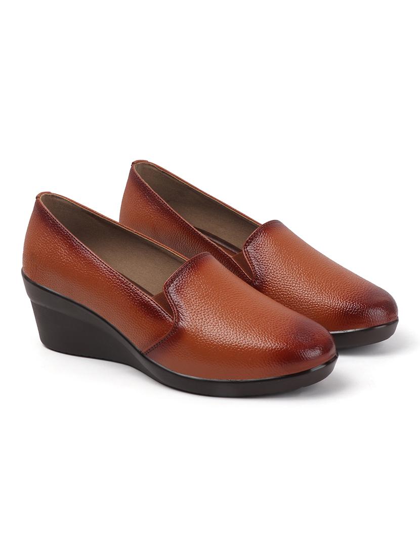 women solid slip on platforms wedge - 22013532 - Standard Image - 4