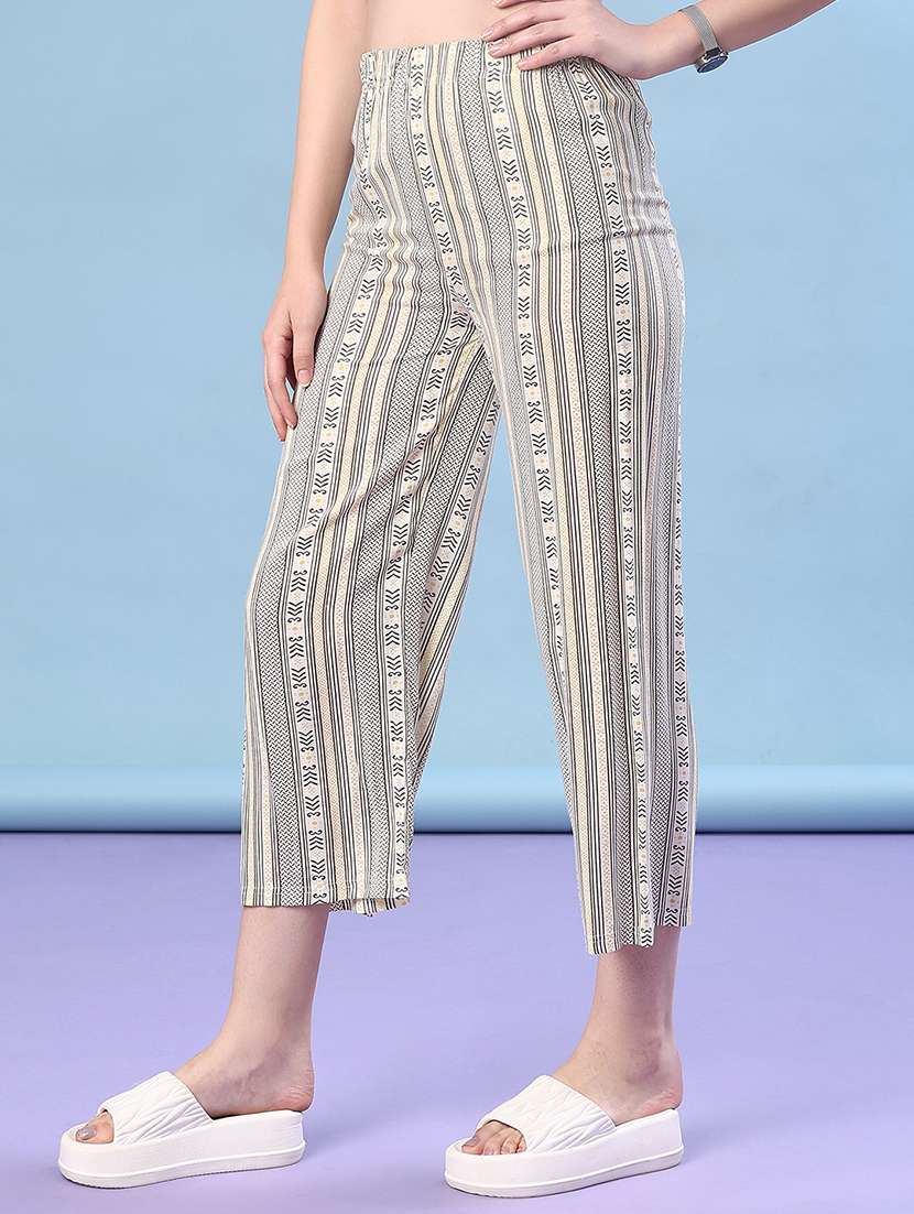 women printed mid rise palazzo - 22013690 -  Standard Image - 1