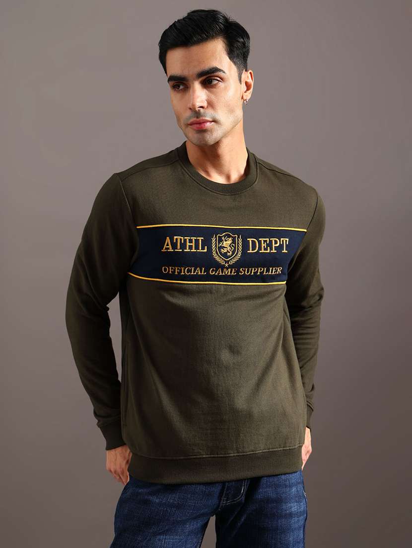 men printed long sleeve sweatshirt - 22013880 -  Standard Image - 1