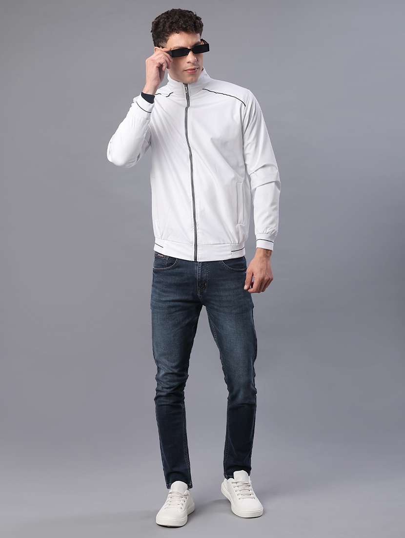 Men Solid Long Sleeve Regular Fit Casual Jacket - 22013925 -  Standard Image - 4