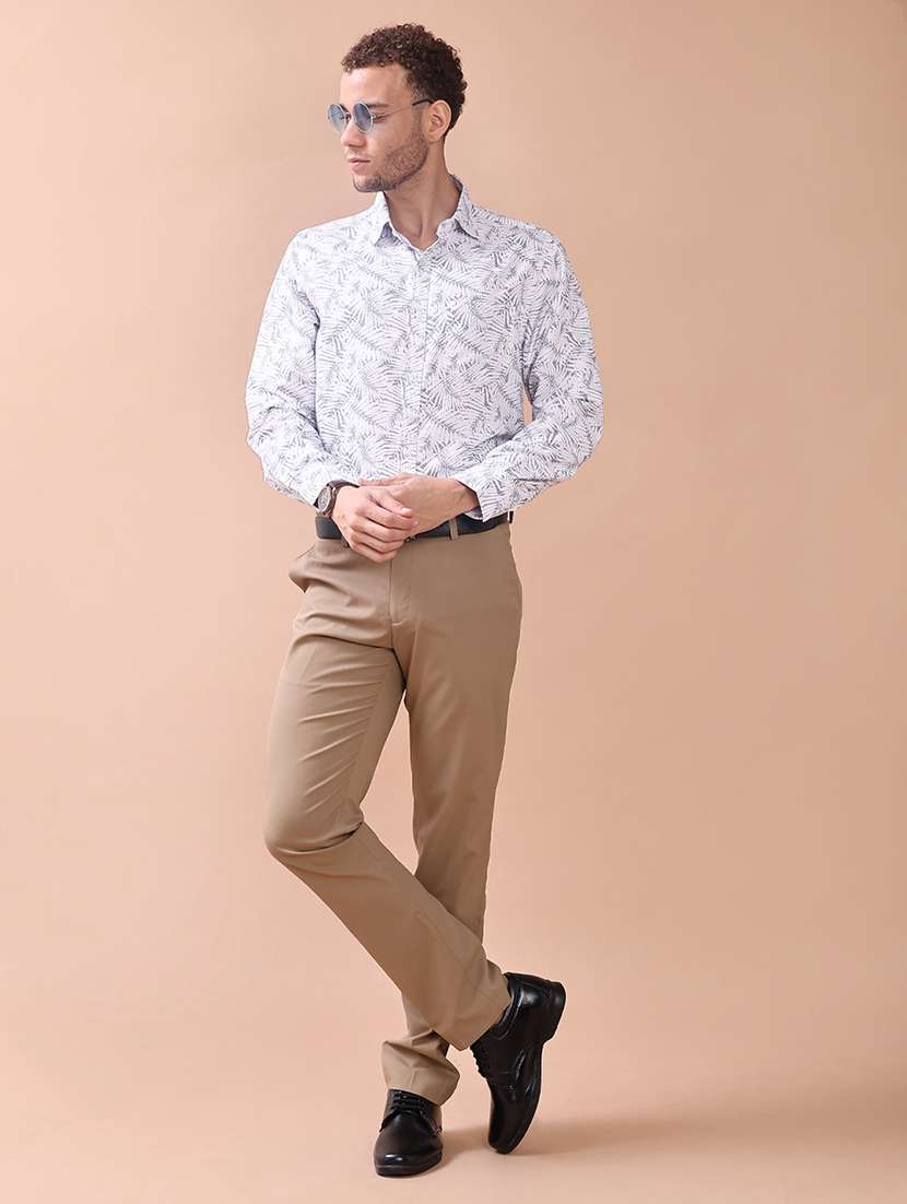 men printed long sleeve regular fit casual shirt - 22014051 -  Standard Image - 4