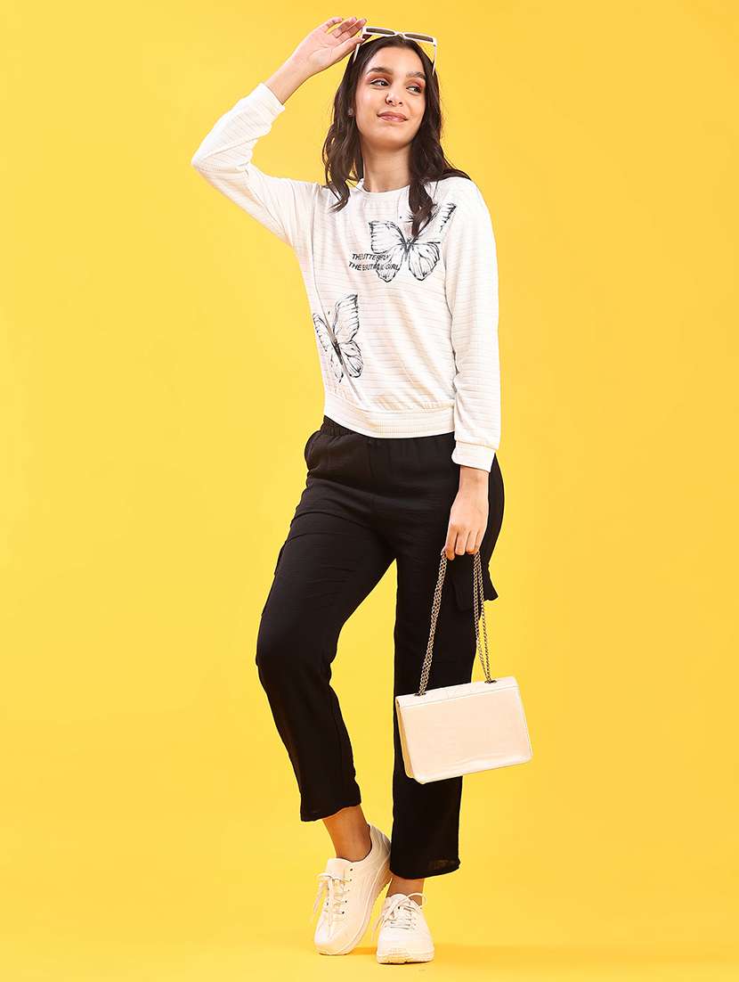 women printed long sleeve sweatshirt - 22014084 -  Standard Image - 4