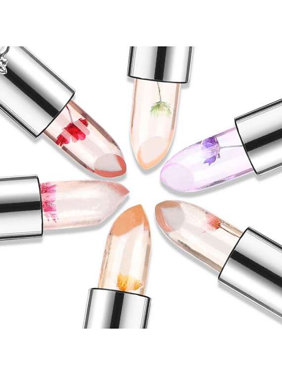 jelly flower transparent color changing lip balm lipstick - 22014104 - Standard Image - 1